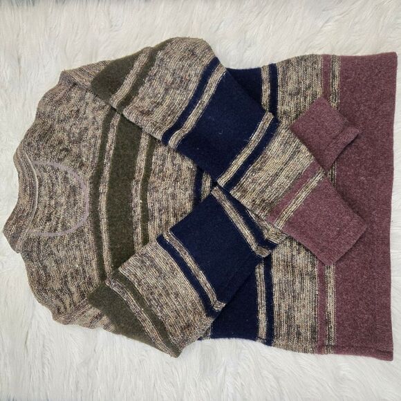 RALPH LAUREN CHAPS Vintage 90s Henley Lambswool | Wool Knit Sweater XL - Picture 14 of 14